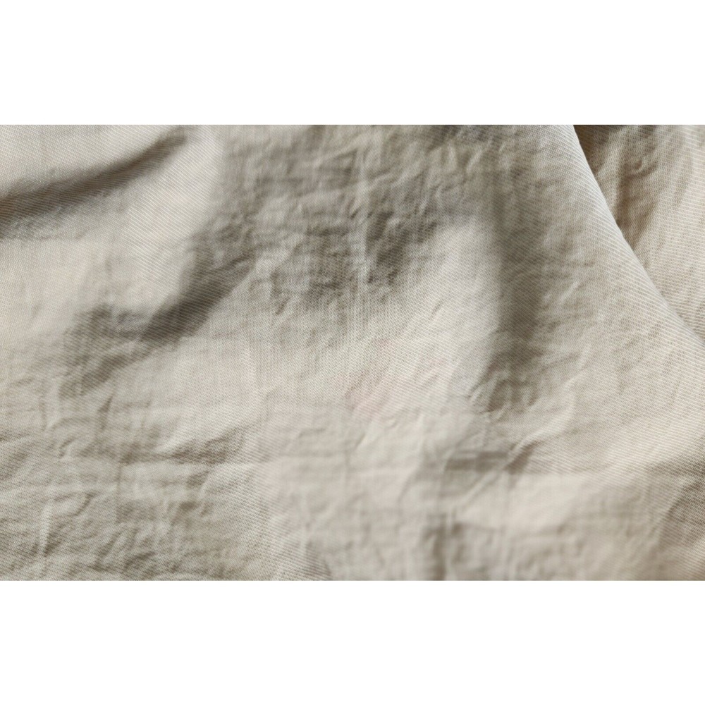 Massimo Dutti Womens Velour Jacket S Cream Military Long Sleeve Collared Lined - Picture 16 of 16